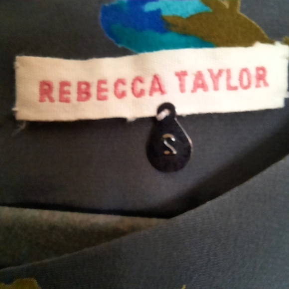 Runway REBECCA TAYLOR Silk Floral Puff Zipper Cuff Sheath Graphic Mini Dress 2 - Picture 9 of 11